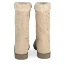 Bottes Fourré BEIGE Fille Motif Uni Fermeture éclair
