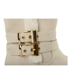 Bottes Fourré BEIGE Fille Motif Fausse Fourrure Fermeture éclair