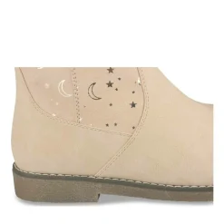 Bottes Fourré BEIGE Fille Motif Uni Fermeture éclair