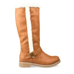 Bottes Fourré COGNAC Femme Fermeture éclair