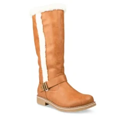 Bottes Fourré COGNAC Femme Fermeture éclair