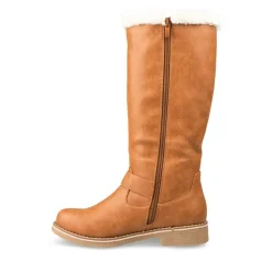 Bottes Fourré COGNAC Femme Fermeture éclair