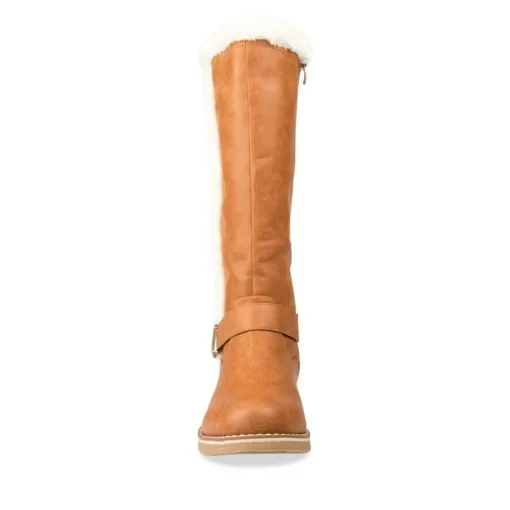 Bottes Fourré COGNAC Femme Fermeture éclair