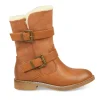 Bottes Fourré COGNAC Fille Fermeture éclair