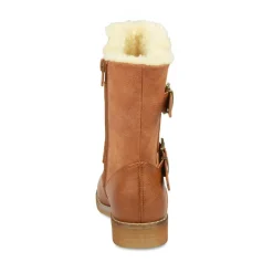 Bottes Fourré COGNAC Fille Fermeture éclair
