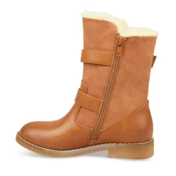 Bottes Fourré COGNAC Fille Fermeture éclair