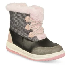 Bottes Fourré GRIS Fille Fermeture éclair