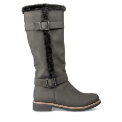 Bottes Fourré NOIR Femme Fermeture éclair