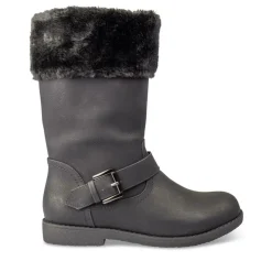 Bottes Fourré NOIR Femme Fermeture éclair