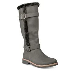 Bottes Fourré NOIR Femme Fermeture éclair