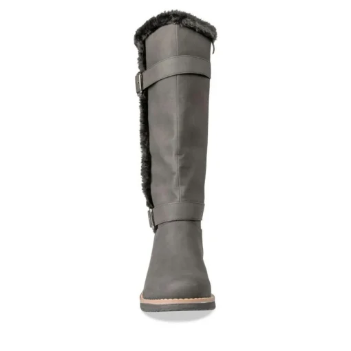 Bottes Fourré NOIR Femme Fermeture éclair