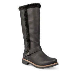 Bottes Fourré NOIR Femme Motif Uni Fermeture éclair