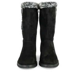 Bottes Fourré NOIR Femme Motif Fausse Fourrure Fermeture éclair