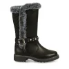 Bottes Fourré NOIR Fille Fermeture éclair
