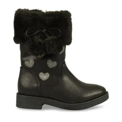 Bottes Fourré NOIR Fille Fermeture éclair