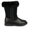 Bottes Fourré NOIR Fille Fermeture éclair