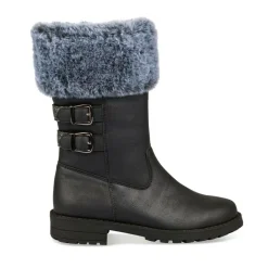 Bottes Fourré NOIR Fille Fermeture éclair
