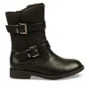 Bottes Fourré NOIR Fille Fermeture éclair