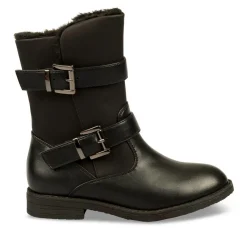 Bottes Fourré NOIR Fille Fermeture éclair