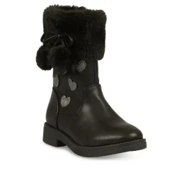 Bottes Fourré NOIR Fille Fermeture éclair