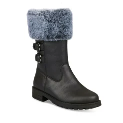 Bottes Fourré NOIR Fille Fermeture éclair