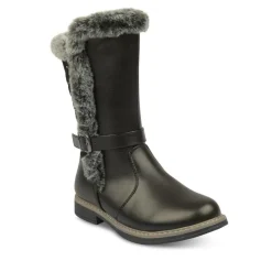 Bottes Fourré NOIR Fille Fermeture éclair