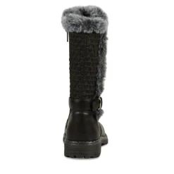 Bottes Fourré NOIR Fille Fermeture éclair