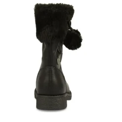 Bottes Fourré NOIR Fille Fermeture éclair