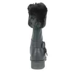 Bottes Fourré NOIR Fille Fermeture éclair