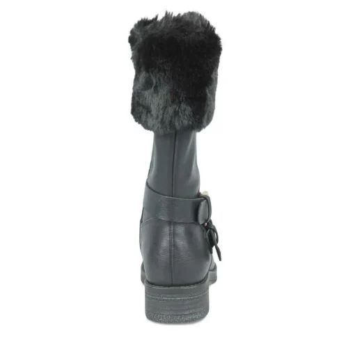 Bottes Fourré NOIR Fille Fermeture éclair