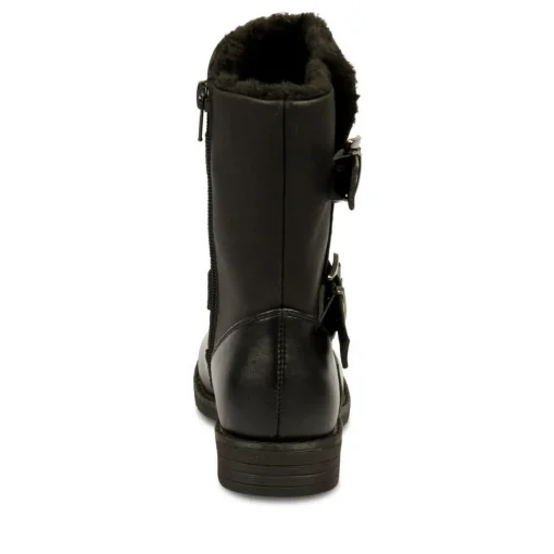 Bottes Fourré NOIR Fille Fermeture éclair