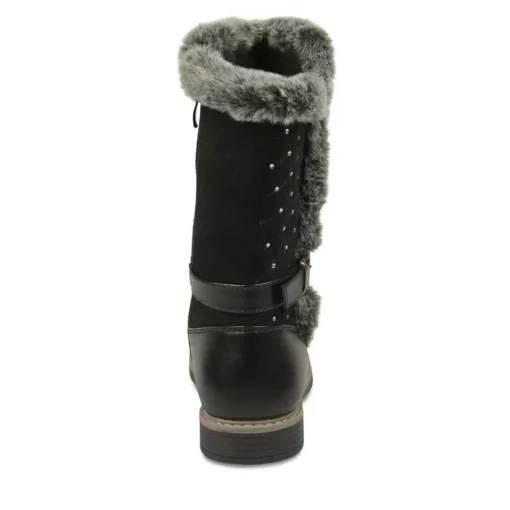 Bottes Fourré NOIR Fille Fermeture éclair