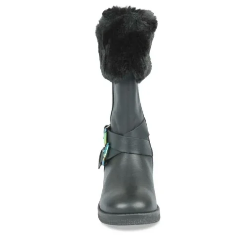 Bottes Fourré NOIR Fille Fermeture éclair