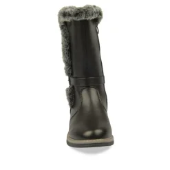 Bottes Fourré NOIR Fille Fermeture éclair