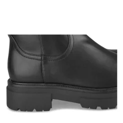 Bottes Fourré NOIR Fille Motif Uni Fermeture éclair