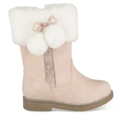 Bottes Fourré ROSE Fille Motif Uni Fermeture éclair
