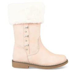 Bottes Fourré ROSE Fille Motif Uni Fermeture éclair