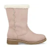 Bottes Fourré ROSE Fille Motif Uni Fermeture éclair