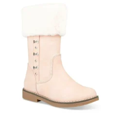 Bottes Fourré ROSE Fille Motif Uni Fermeture éclair