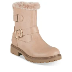 Bottes Fourré ROSE Fille Motif Fausse Fourrure Fermeture éclair