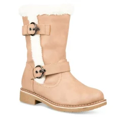 Bottes Fourré ROSE Fille Motif Uni Fermeture éclair