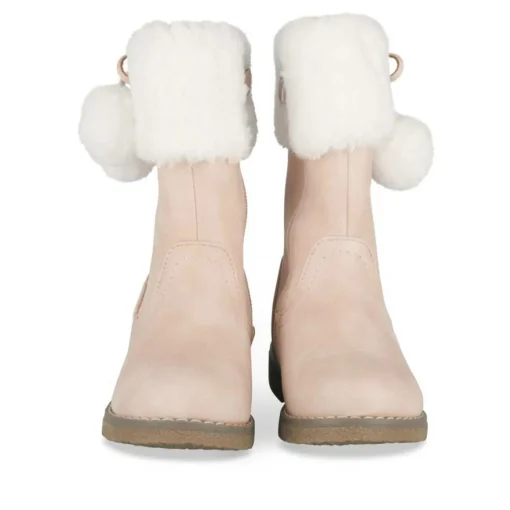 Bottes Fourré ROSE Fille Motif Uni Fermeture éclair