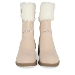 Bottes Fourré ROSE Fille Motif Coeurs Fermeture éclair