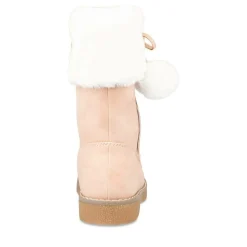 Bottes Fourré ROSE Fille Motif Uni Fermeture éclair