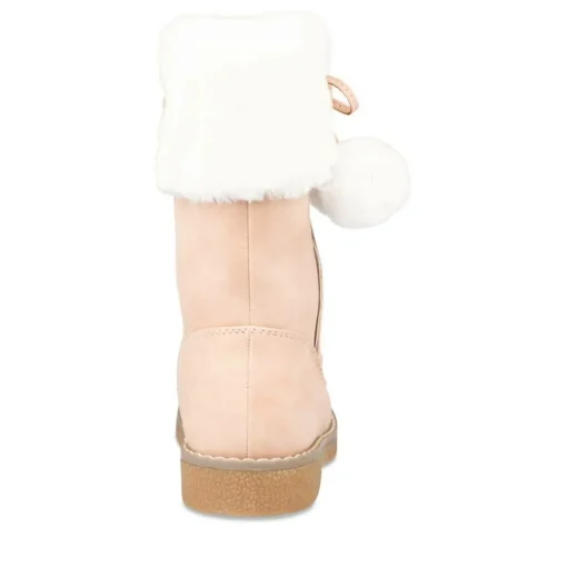 Bottes Fourré ROSE Fille Motif Uni Fermeture éclair