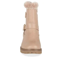 Bottes Fourré ROSE Fille Motif Fausse Fourrure Fermeture éclair