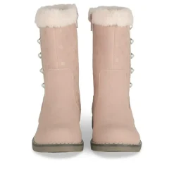 Bottes Fourré ROSE Fille Motif Uni Fermeture éclair