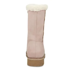 Bottes Fourré ROSE Fille Motif Uni Fermeture éclair