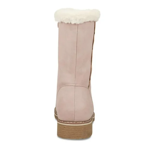 Bottes Fourré ROSE Fille Motif Uni Fermeture éclair