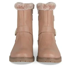 Bottes Fourré ROSE Fille Motif Fausse Fourrure Fermeture éclair